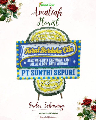 Papan Bunga Duka di Kesepuhan